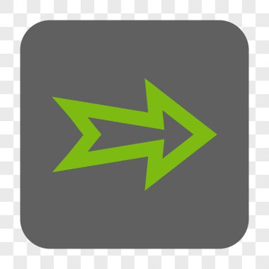 Ok sağ yuvarlak kare düğme