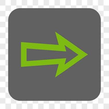 Ok sağ yuvarlak kare düğme