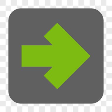 Ok sağ yuvarlak kare düğme