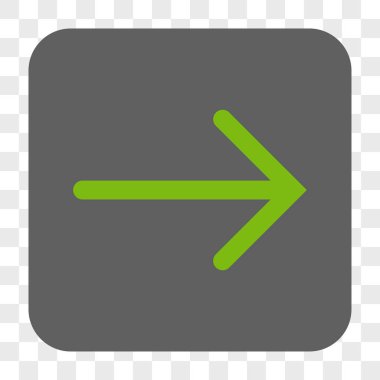 Ok sağ yuvarlak kare düğme