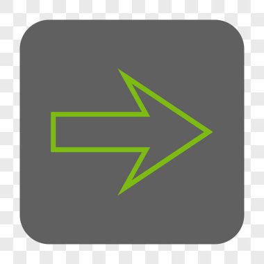 Ok sağ yuvarlak kare düğme