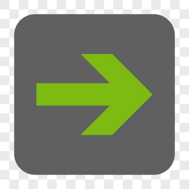 Ok sağ yuvarlak kare düğme