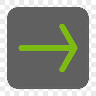 Ok sağ yuvarlak kare düğme