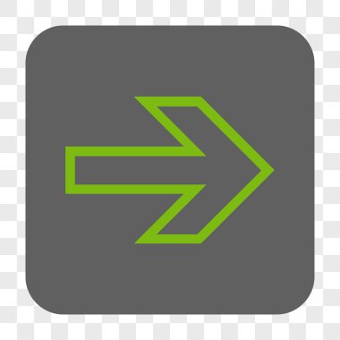 Ok sağ yuvarlak kare düğme