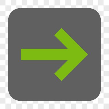 Ok sağ yuvarlak kare düğme