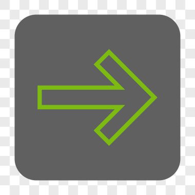 Ok sağ yuvarlak kare düğme