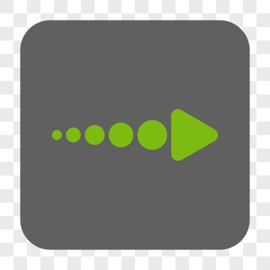 Ok sağ yuvarlak kare düğme