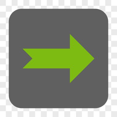 Ok sağ yuvarlak kare düğme