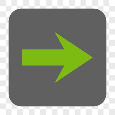 Ok sağ yuvarlak kare düğme