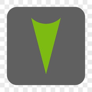 Ok ucu yuvarlatılmış kare düğmesini basılı