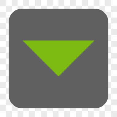 Ok ucu yuvarlatılmış kare düğmesini basılı