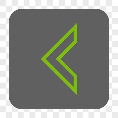 Ok ucu sol yuvarlak kare düğme