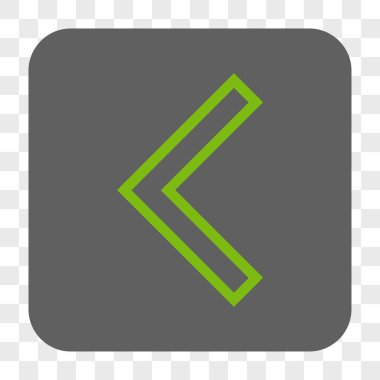 Ok ucu sol yuvarlak kare düğme