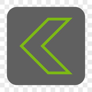 Ok ucu sol yuvarlak kare düğme