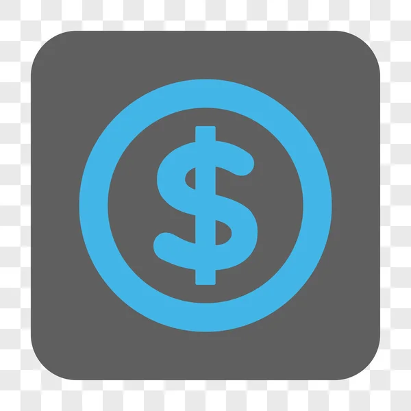 Кнопка Finance Rounded Square — стоковый вектор