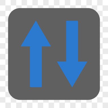 Dikey Çevir okları yuvarlak kare düğme