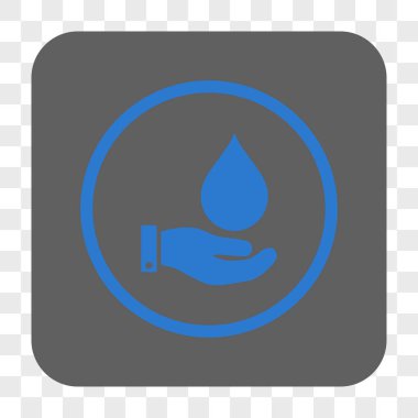 Su Servisi yuvarlak kare düğme