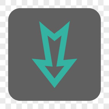 Yuvarlatılmış Kare düğme aşağı ok