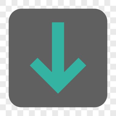 Yuvarlatılmış Kare düğme aşağı ok