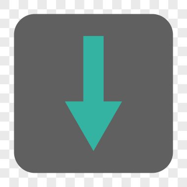 Yuvarlatılmış Kare düğme aşağı ok