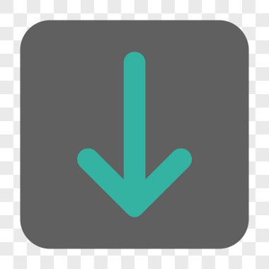 Yuvarlatılmış Kare düğme aşağı ok