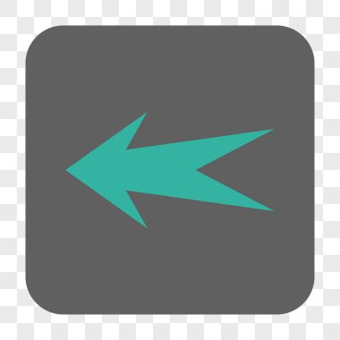 Ok sol yuvarlak kare düğme