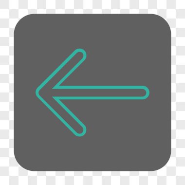 Ok sol yuvarlak kare düğme