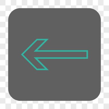 Ok sol yuvarlak kare düğme