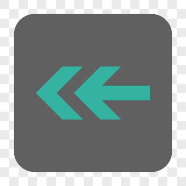 Ok sol yuvarlak kare düğme