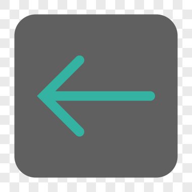 Ok sol yuvarlak kare düğme