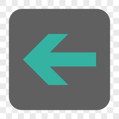 Ok sol yuvarlak kare düğme