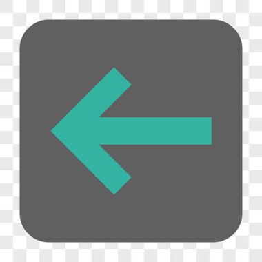 Ok sol yuvarlak kare düğme