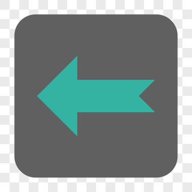 Ok sol yuvarlak kare düğme