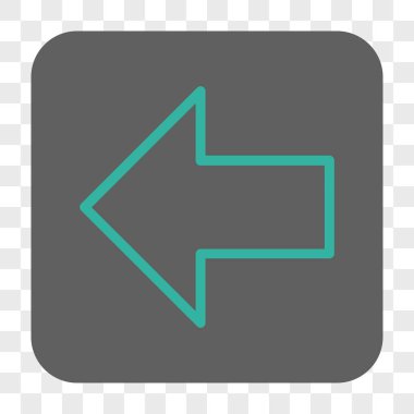 Ok sol yuvarlak kare düğme