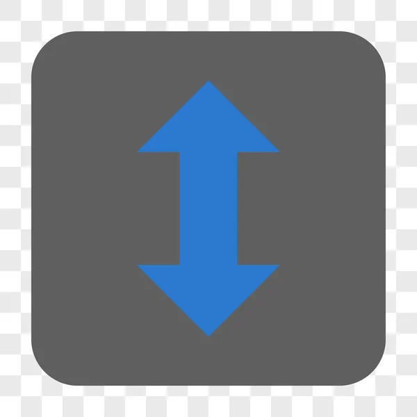 Κάθετη Exchange βέλη στρογγυλεμένο τετράγωνο κουμπί — Διανυσματικό Αρχείο