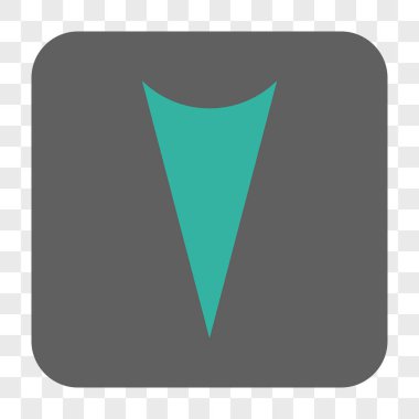 Ok ucu yuvarlatılmış kare düğmesini basılı