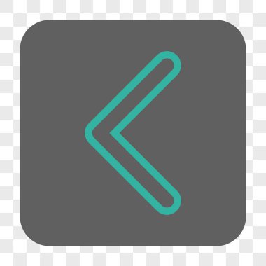 Ok ucu sol yuvarlak kare düğme