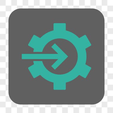 COG Tümleştirme yuvarlak kare düğme