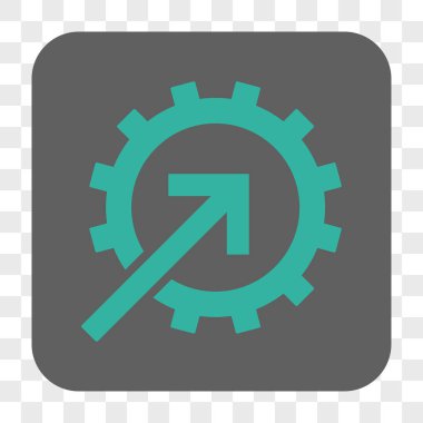 COG Tümleştirme yuvarlak kare düğme