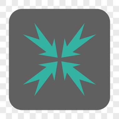 Sıkıştırma OK yuvarlak kare düğme