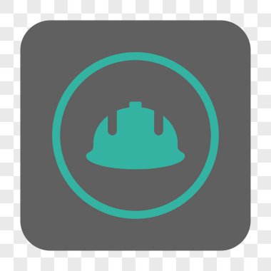 İnşaat kask yuvarlak kare düğme