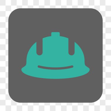 İnşaat kask yuvarlak kare düğme