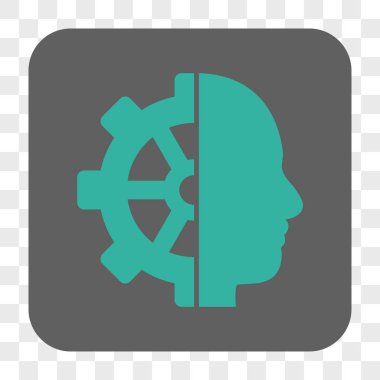 Cyborg dişli yuvarlak kare düğme