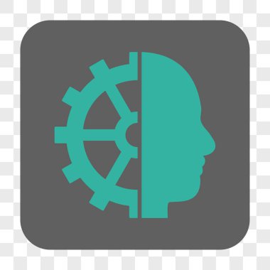 Cyborg dişli yuvarlak kare düğme