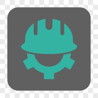 Geliştirme kask yuvarlak kare düğme