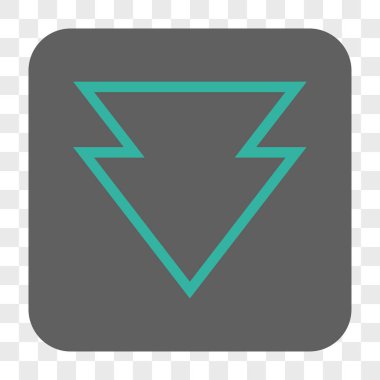 Yuvarlatılmış Kare düğme aşağı yön