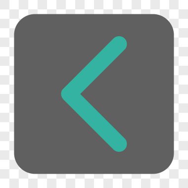 Yön sol yuvarlak kare düğme