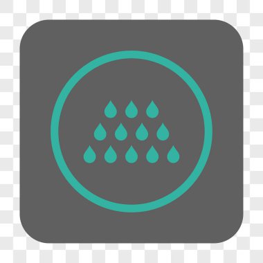 Damla kare düğme yuvarlak