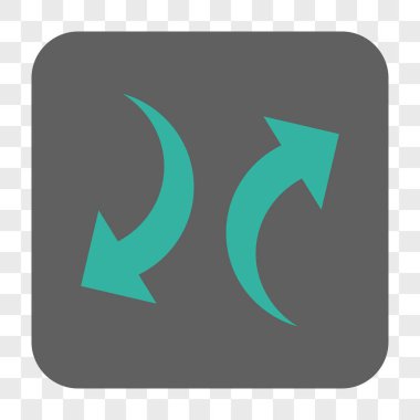 Exchange okları yuvarlak kare düğme