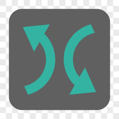 Exchange okları yuvarlak kare düğme